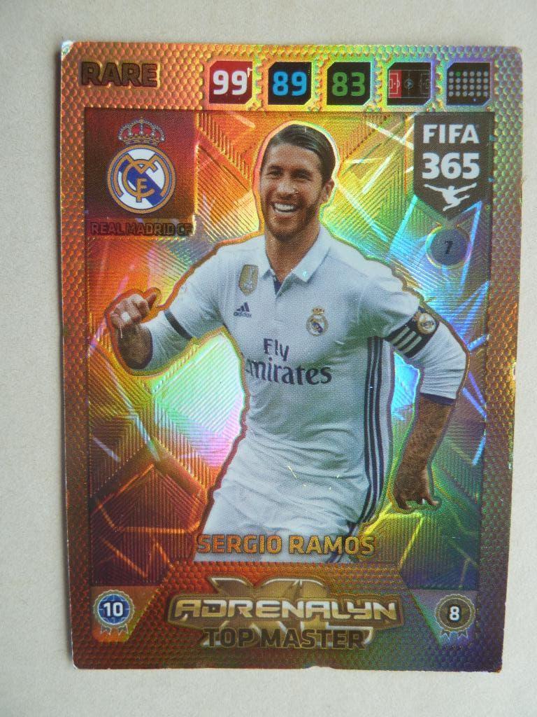 Panini Fifa 365 card Sergio.Ramos. Top Master, Ophalen of Verzenden, Zo goed als nieuw, Buitenlandse clubs, Poster, Plaatje of Sticker
