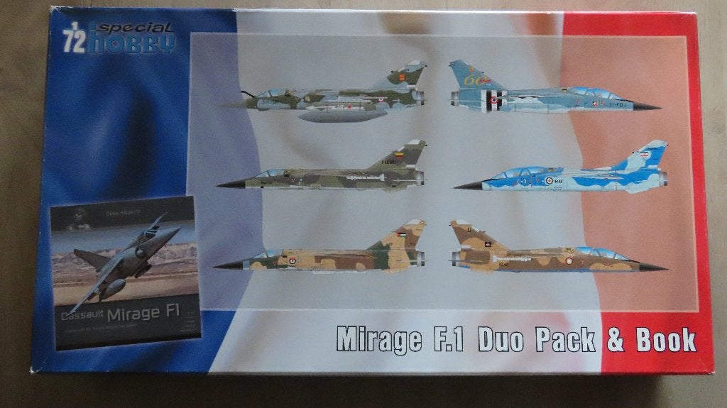 Mirage F1 duokit + boek Special Hobby 1/72, Hobby en Vrije tijd, Modelbouw | Vliegtuigen en Helikopters, Overige merken, 1:72 tot 1:144