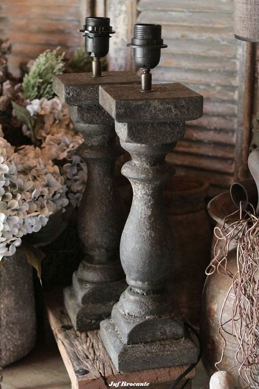 Baluster cementlook sober, Www.jufbrocante.nl, Www.jufbrocante.nl, Nieuw, Ophalen of Verzenden