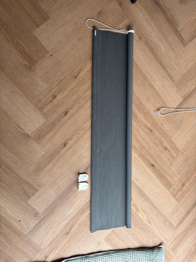 Veneta Rolgordijn - Grijs, 140x66 cm, 100 tot 150 cm, Ophalen of Verzenden, Zo goed als nieuw, Minder dan 100 cm