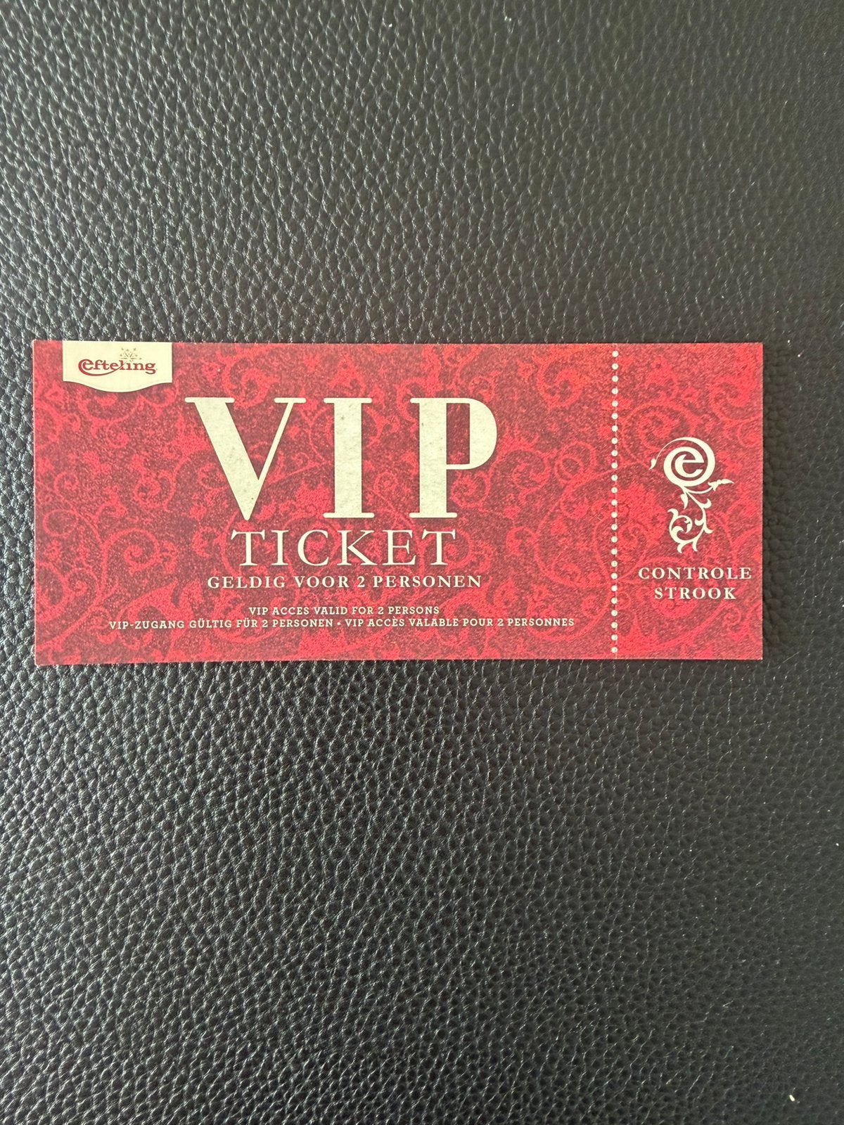 Vip ticket om de wachtrij over te slaan bij een attractie, Twee personen, Ticket of Toegangskaart