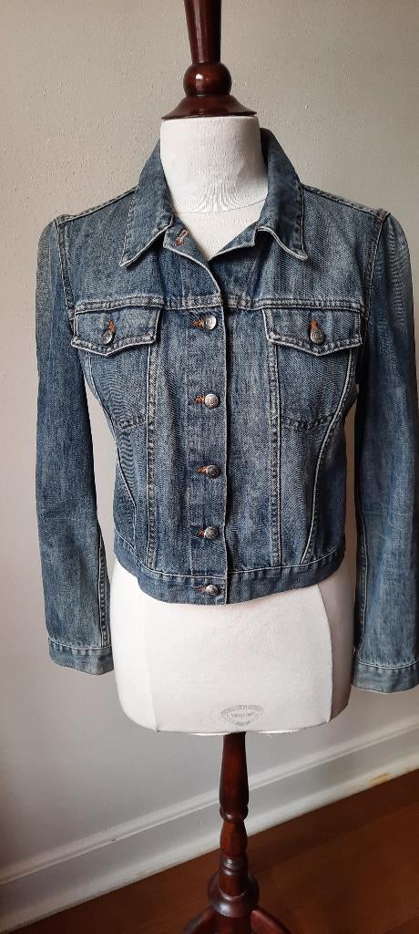 spijkerjas, merk Hugo Boss, maat M, Ophalen of Verzenden, Zo goed als nieuw, Maat 38/40 (M), Blauw