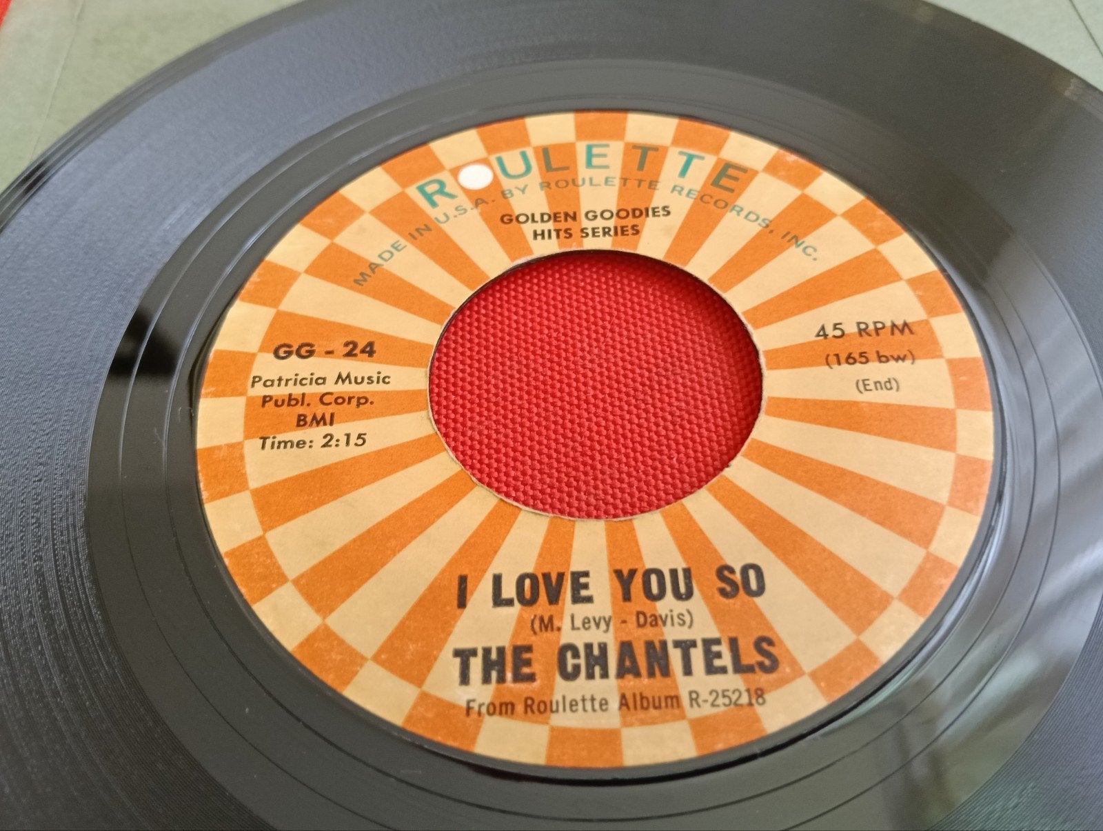 THE CHANTELS 1963 ROULETTE LABEL FEMALE DOO WOP SOUL ROCK, Cd's en Dvd's, Vinyl Singles, Verzenden, Zo goed als nieuw, R&B en Soul
