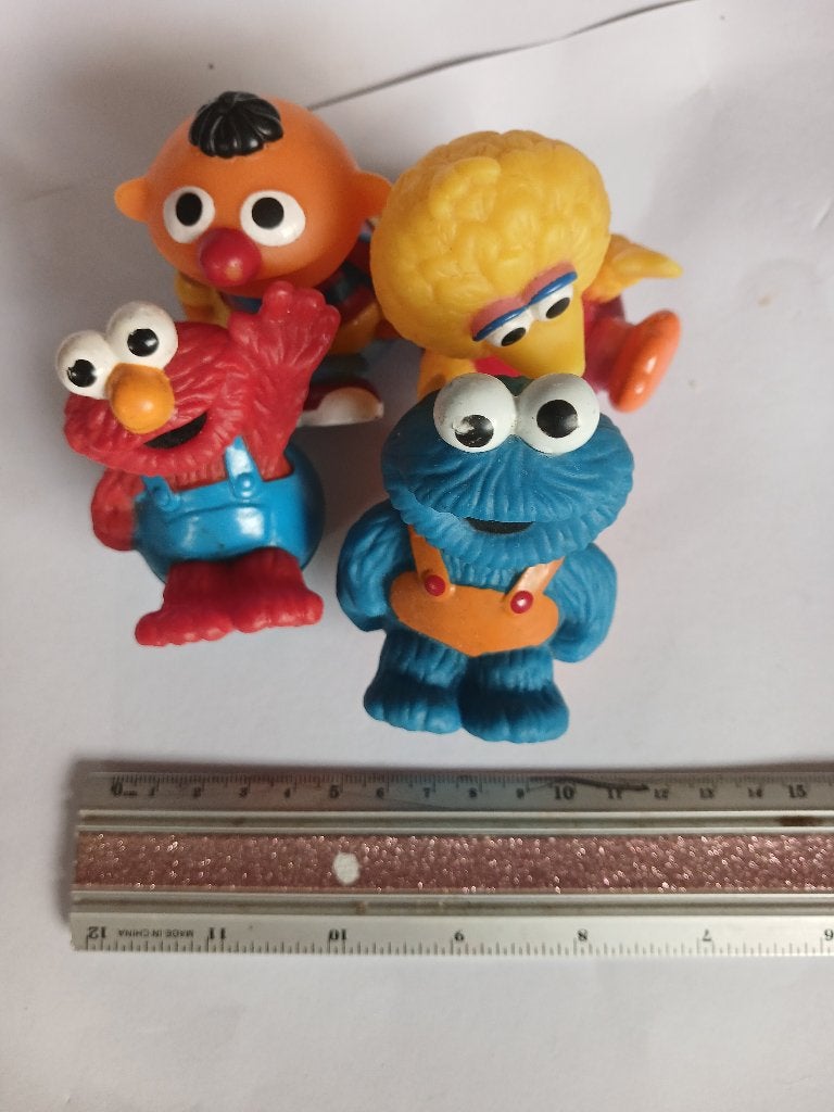 Vitage  sesamstraat weeble-wobble figuren  van Jim Henson, Verzenden, Gebruikt