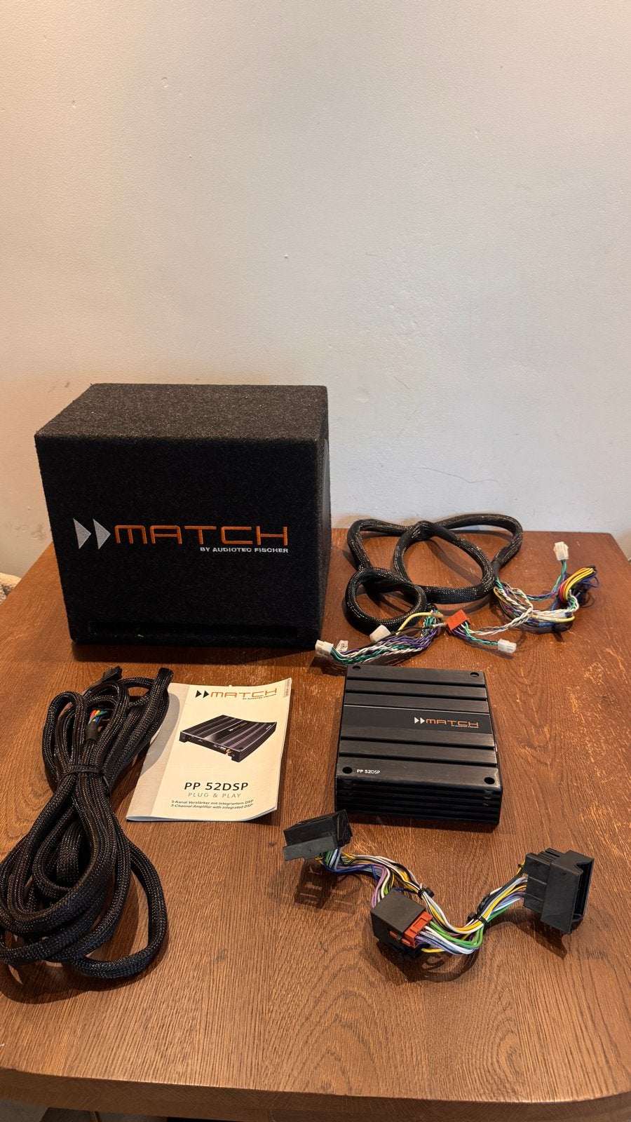 Match PP52DSP + PP7E-D DSP Subwoofer Versterker Set, Auto diversen, Ophalen of Verzenden, Zo goed als nieuw