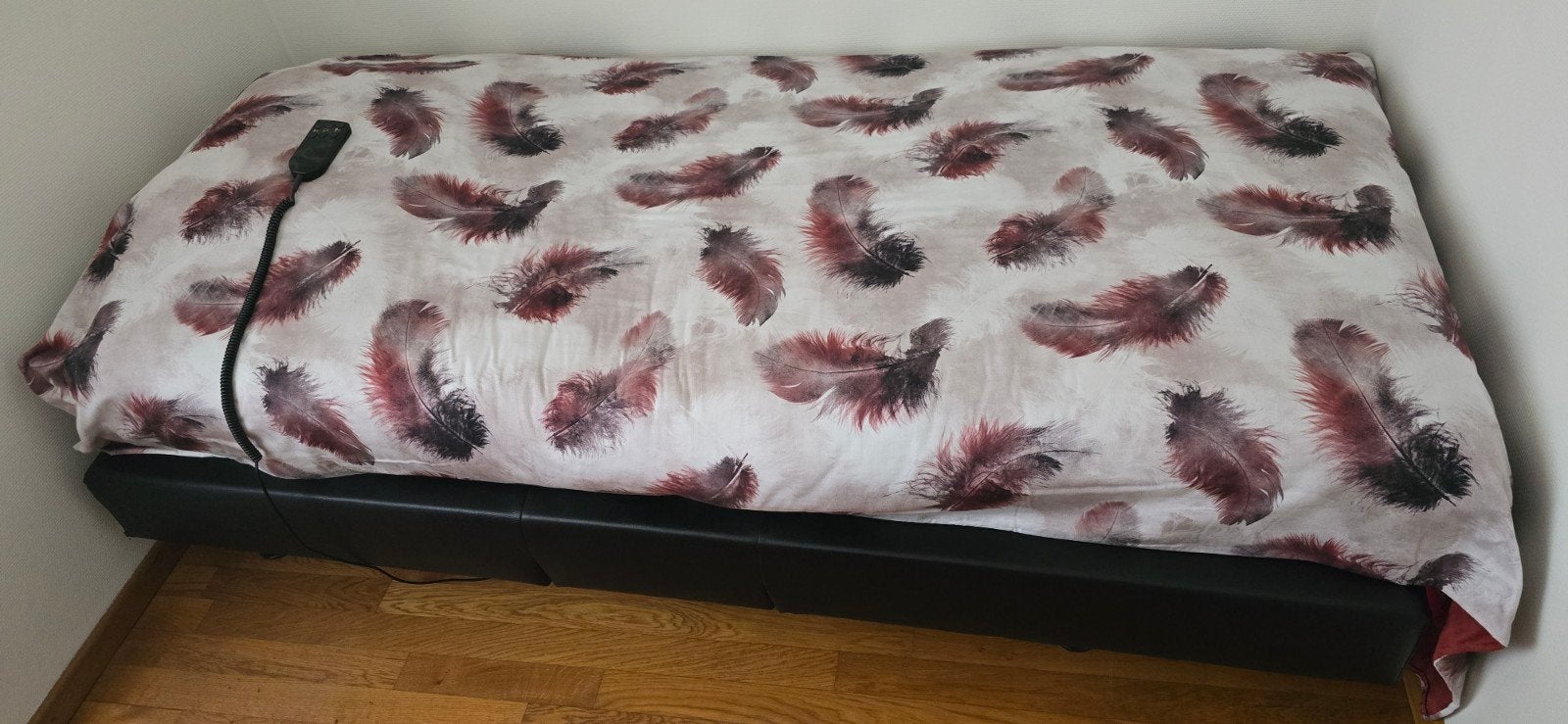 Elektrisch verstelbaar-1 persoons bed -boxspring, Ophalen, Verstelbaar, 90 cm, Eenpersoons