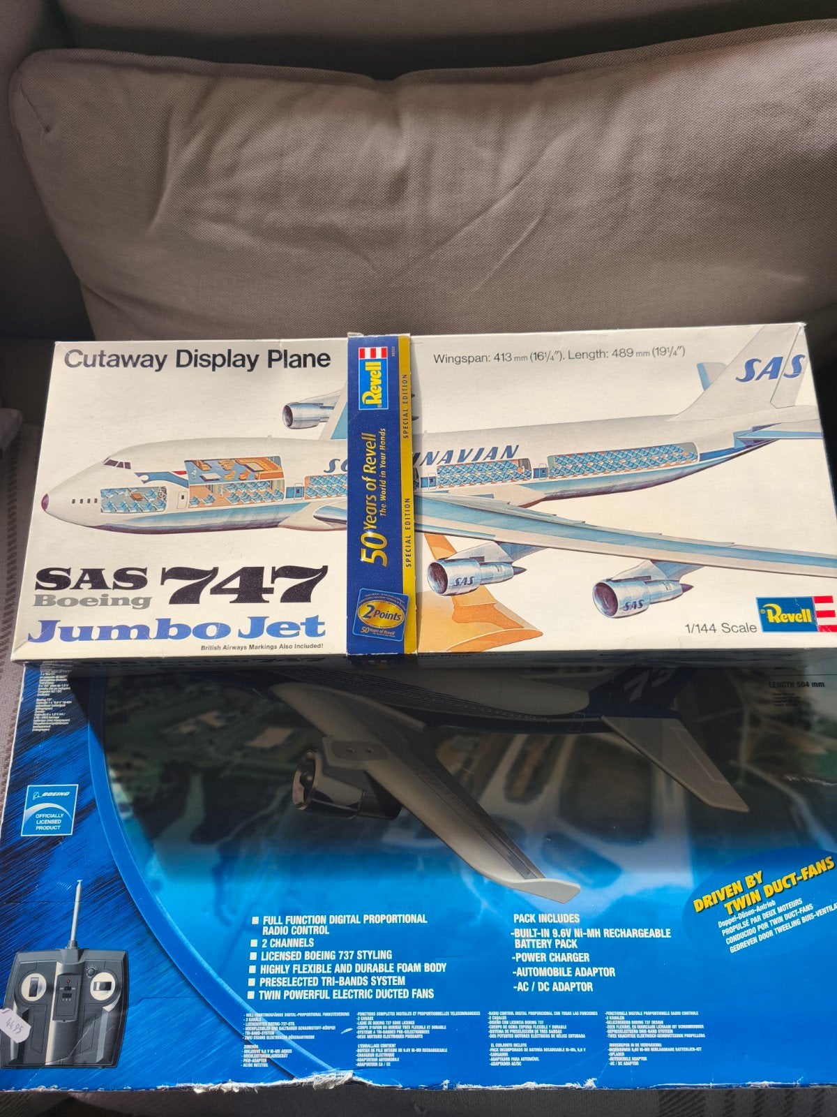 Revell Boeing 747 SAS Jumbo Jet Modelbouw Special Edition, Hobby en Vrije tijd, 1:144 tot 1:200, Revell, Nieuw, Ophalen of Verzenden