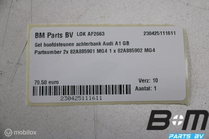 Set hoofdsteunen achterbank Audi A1 GB 82A885901, Auto-onderdelen, Gebruikt