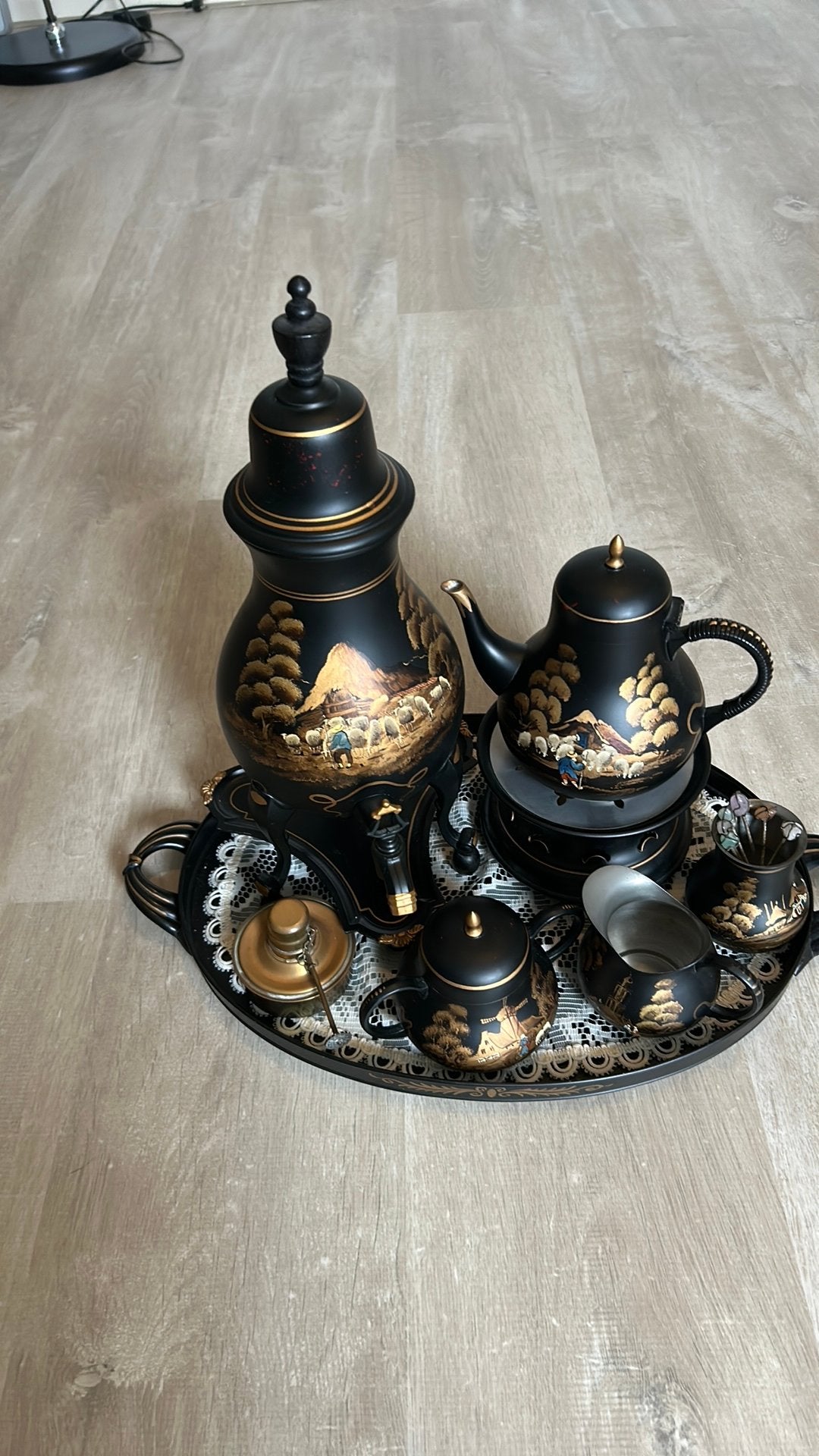 Complete tinnen kraankanset van Kurz uit Tiel, Antiek en Kunst, Ophalen of Verzenden