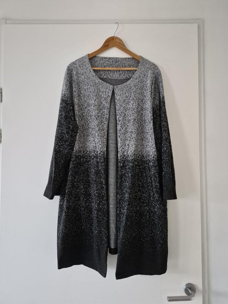 Lang Vest Miss Etam maat XL dames - zwart / grijs, Zwart, Maat 46/48 (XL) of groter, Ophalen of Verzenden, Zo goed als nieuw