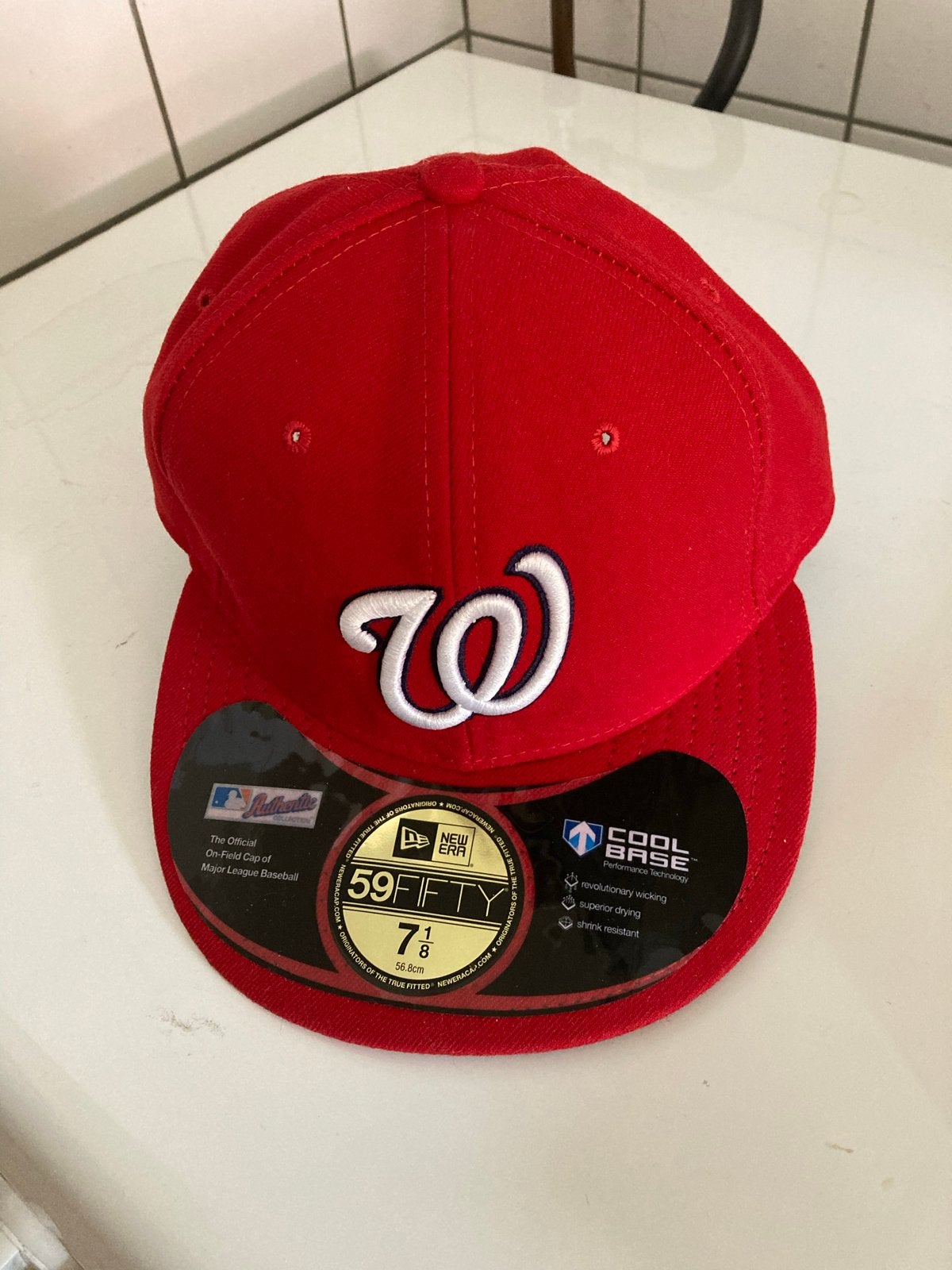New Era Washington Nationals 59FIFTY Cap - Rood - Maat 7 1/8, Verzenden, Nieuw, Pet