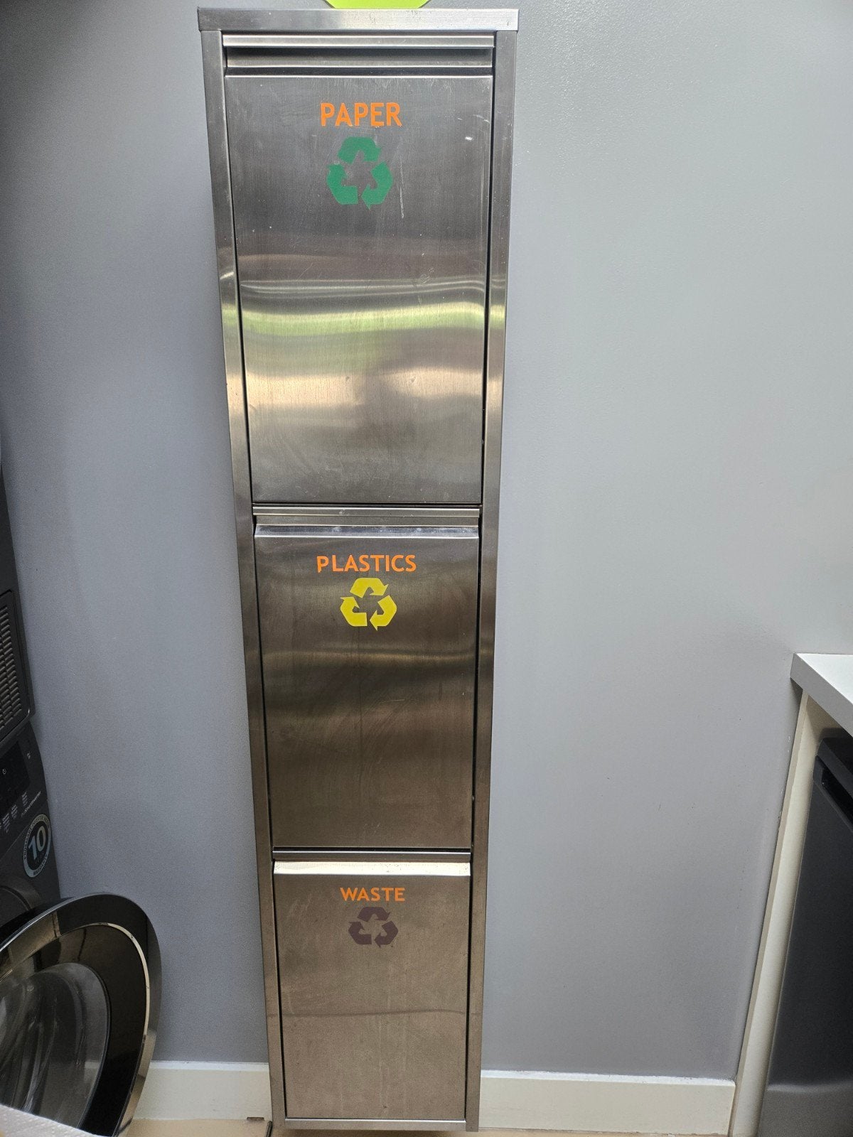 ruimtewonder, 3x 15l gescheiden afval, rvs, top!, Ophalen, Zo goed als nieuw