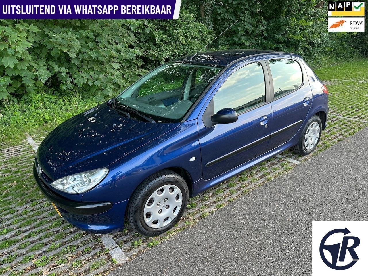 Peugeot 206 1.4 Air-line VOL AUTOMAAT Airco 107DKM NAP, Auto's, Huisgarantie, Met garantie (alle), Blauw, Bedrijf