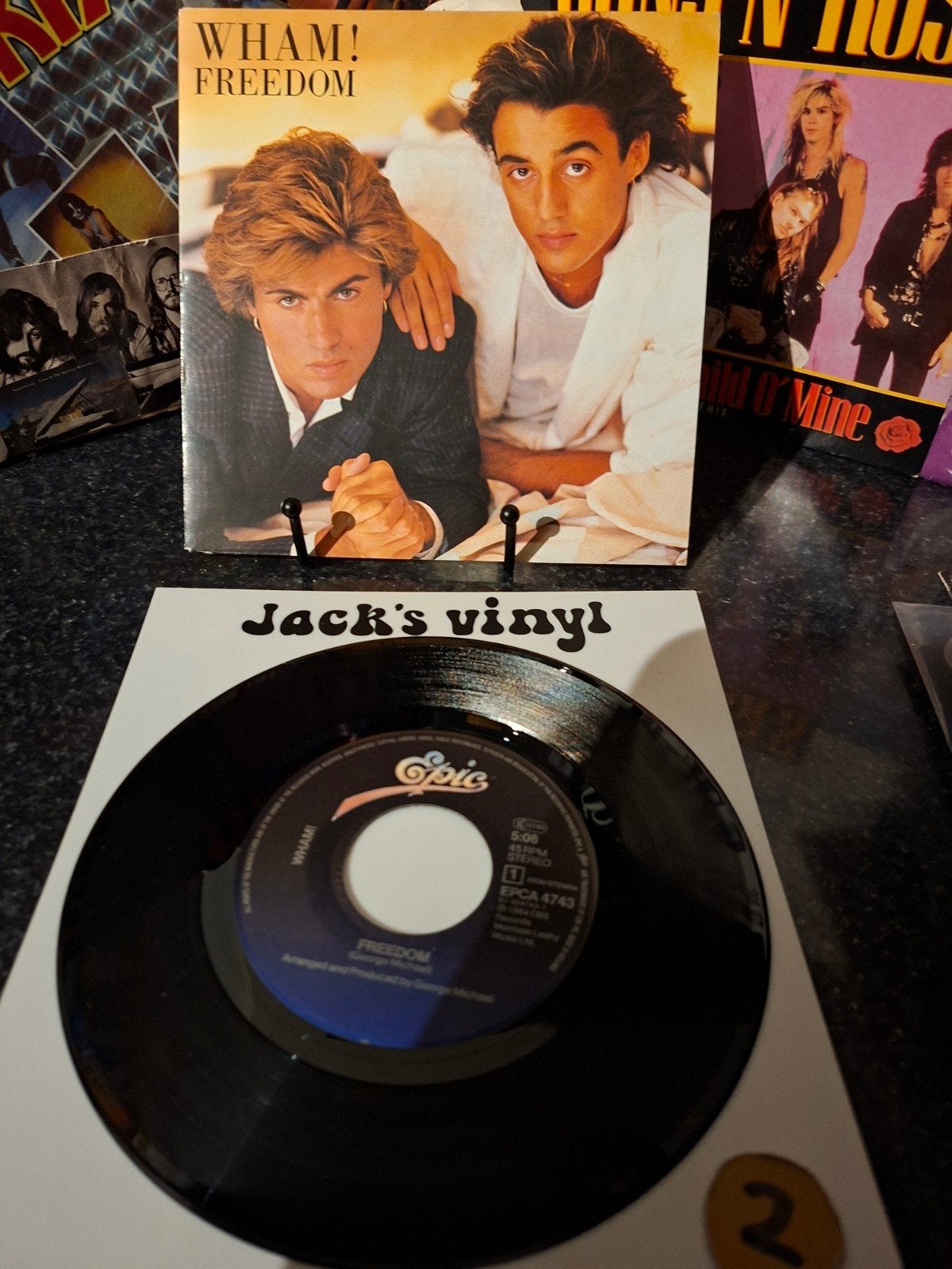 Wham! - Freedom (Single Vinyl)  1984/2, Fotohoes, Ophalen of Verzenden, Zo goed als nieuw, 7 inch