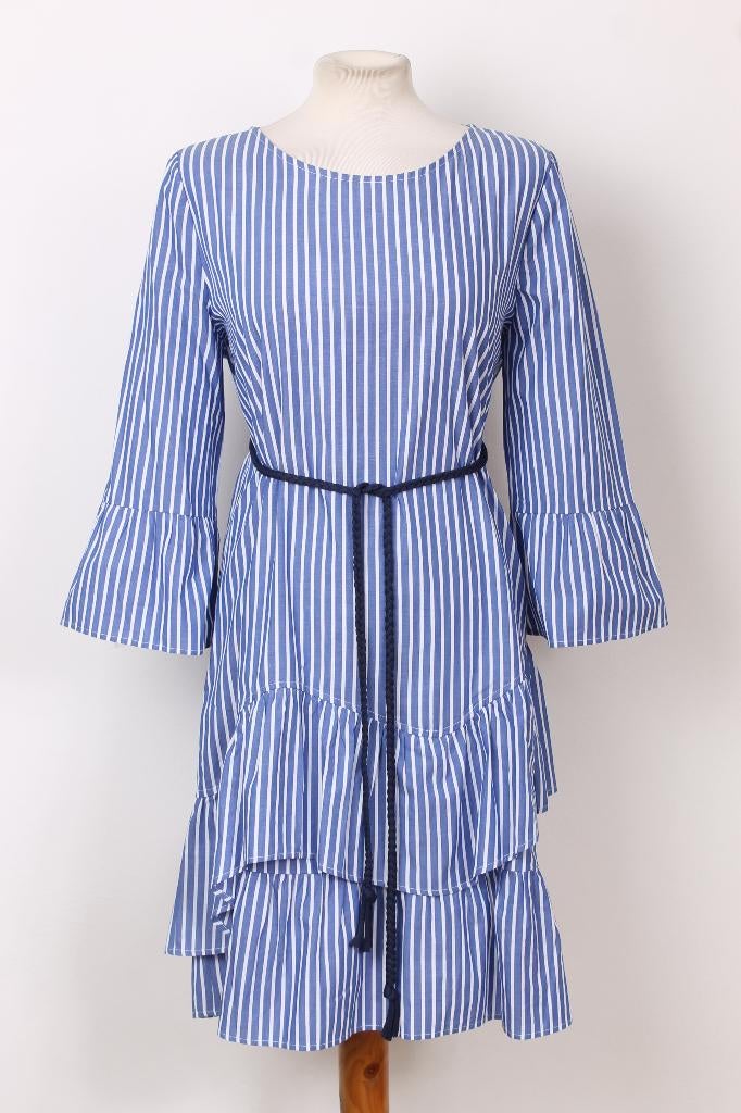Zomer! Katoenen jurk Caroline Biss maat 40, Kleding | Dames, Maat 38/40 (M), Blauw, Ophalen of Verzenden, Zo goed als nieuw