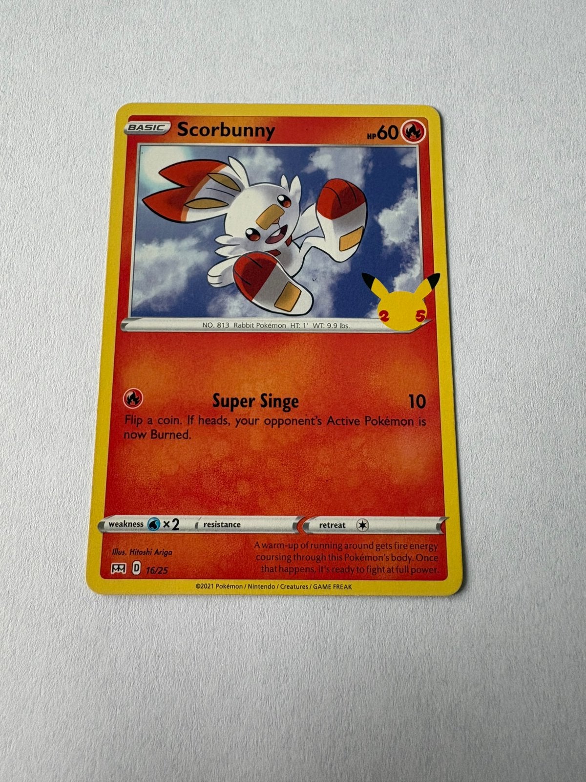 Pokémon kaart Basic Scorbunny, Ophalen of Verzenden, Nieuw