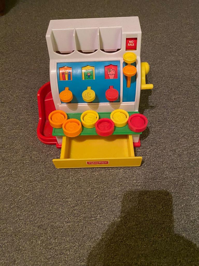 Fisher-Price Kassa met munten - Educatief Speelgoed, Ophalen of Verzenden, Gebruikt, Overige typen