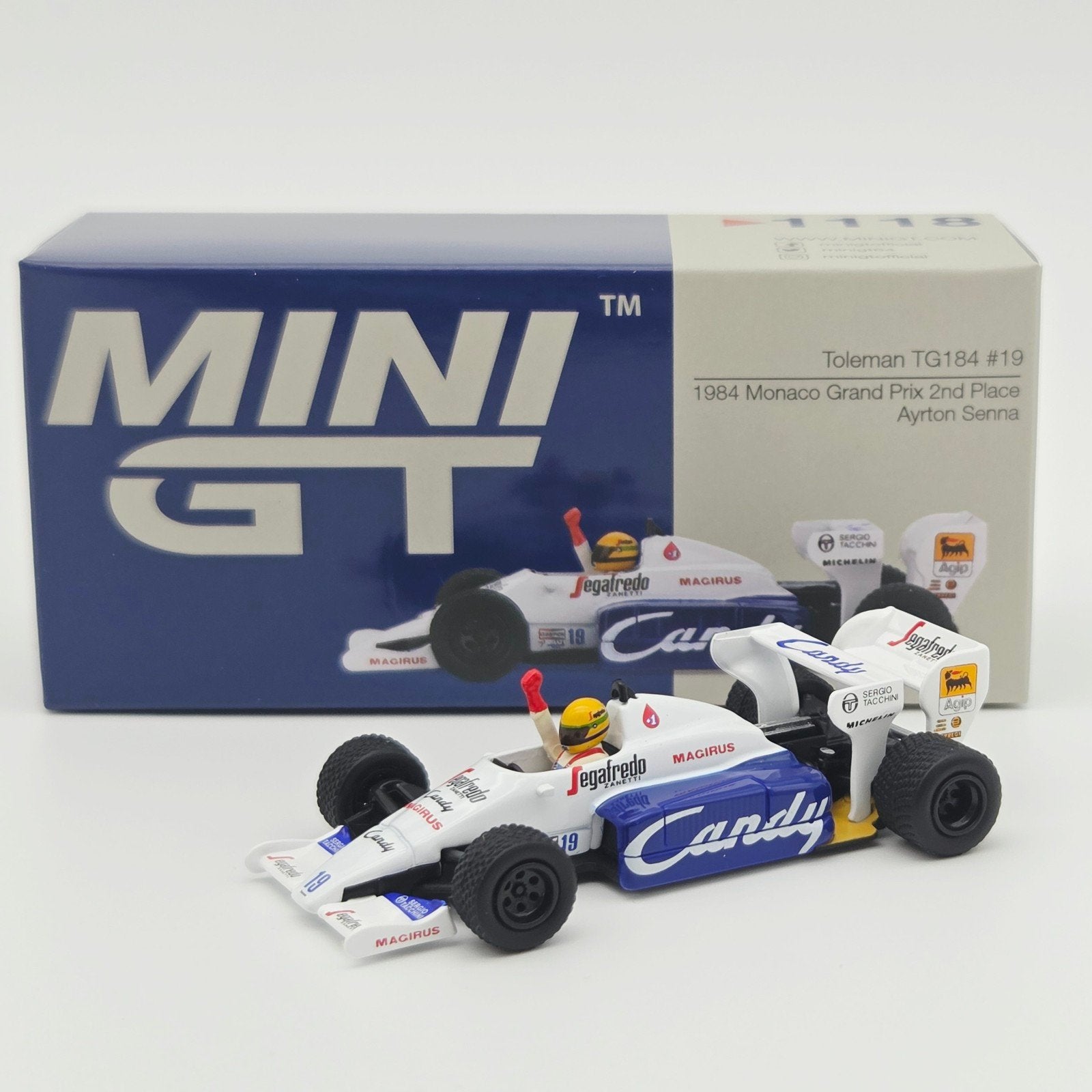 Mini Gt – 1984 Toleman TG184 #19 Ayrton Senna Monaco Grand P