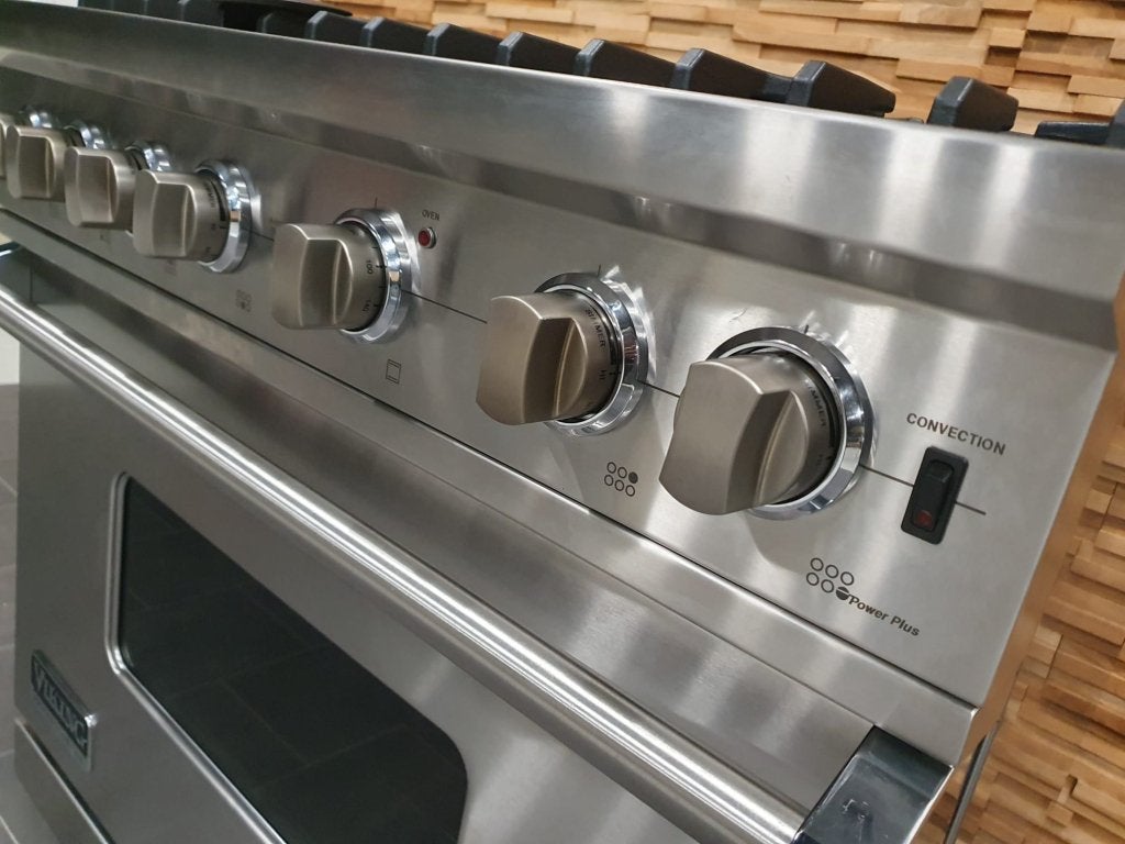 Luxe Viking Fornuis 90cm RVS 6 pits GASOVEN, Niet ingevuld, 60 cm of meer, Niet ingevuld, Ophalen of Verzenden