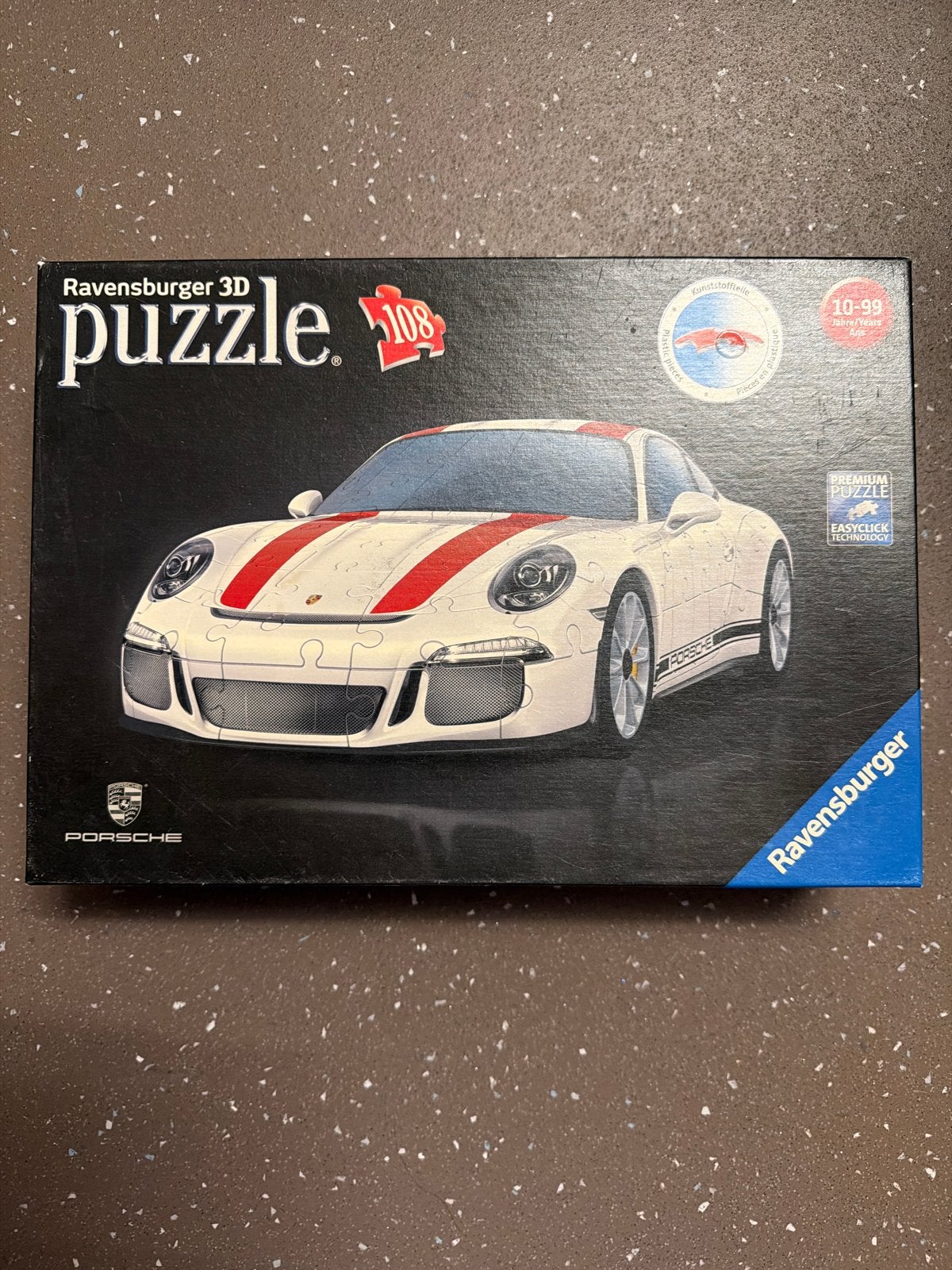 Ravensburger 3D Porsche Puzzel - 108 Stukjes, Ophalen of Verzenden, Minder dan 500 stukjes, Zo goed als nieuw, Rubik's of 3D-puzzel