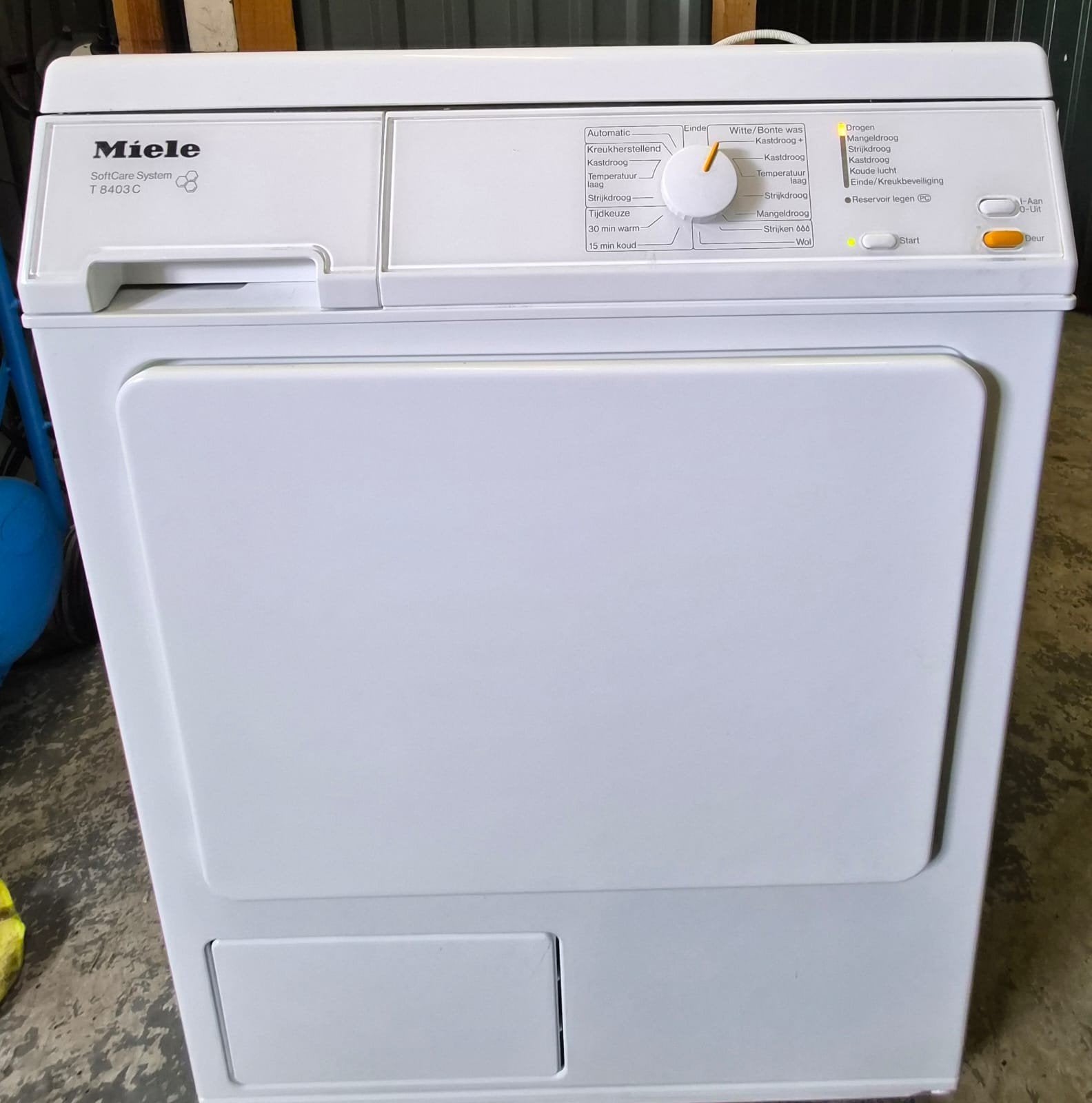 Miele condensdroger 8 kg trommel, Gebruikt, Minder dan 85 cm, Anti-kreukfase, 8 tot 10 kg