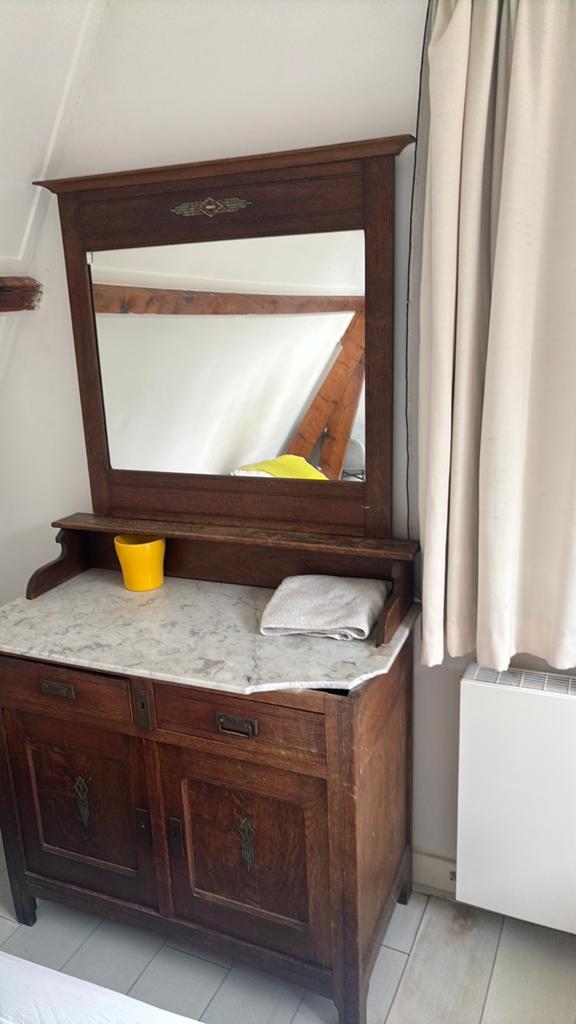 Art deco antieke kast met spiegel, Ophalen