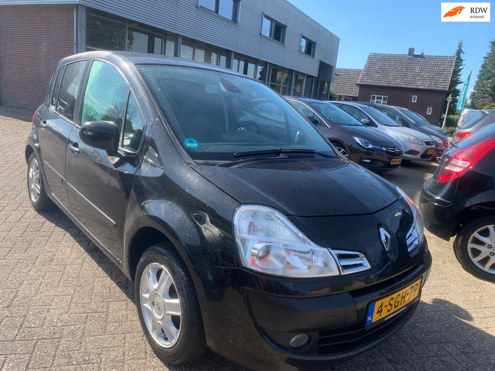Renault Modus 1.2 TCE Expr. Leer 2009 € 2.450.- 1Jr. Apk z, Auto's, Voorwielaandrijving, 101 pk, Gebruikt, Zwart