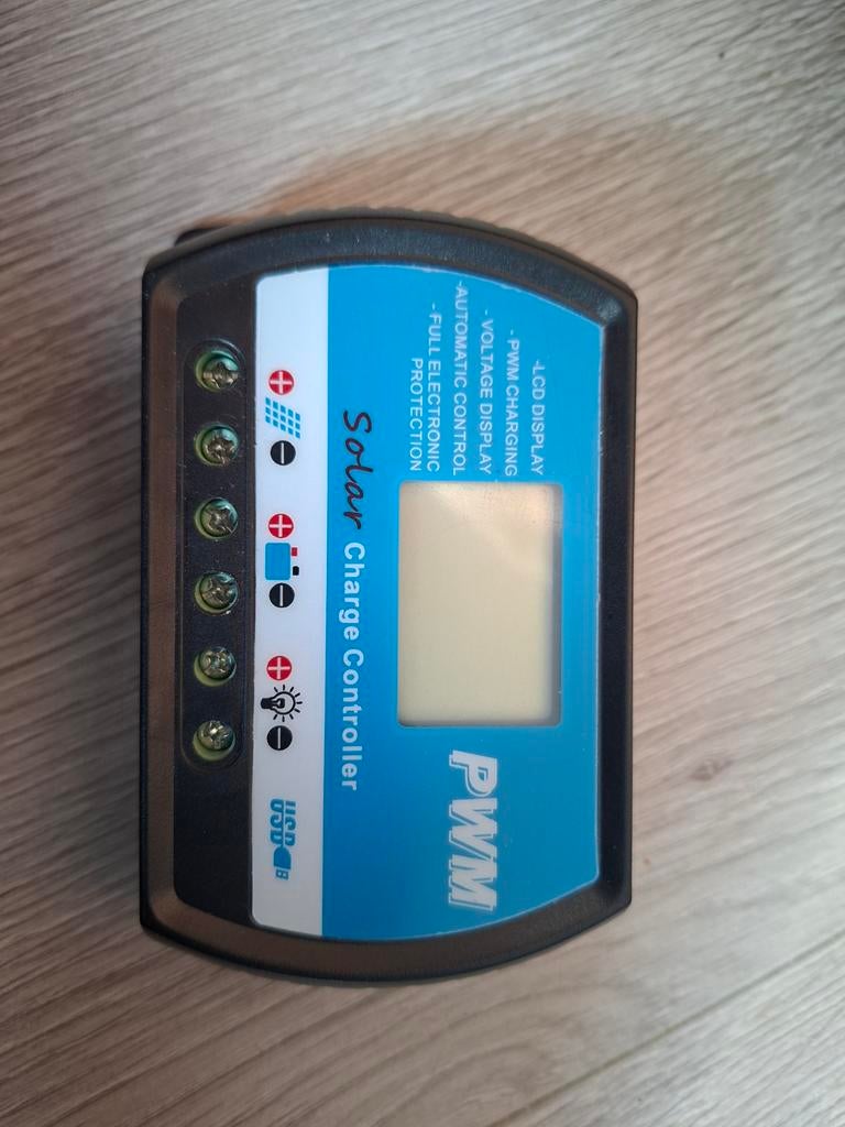 RTD-30A Solar Charge Controller 30A 12V/24V LCD en USB Nieuw, Ophalen of Verzenden, Nieuw