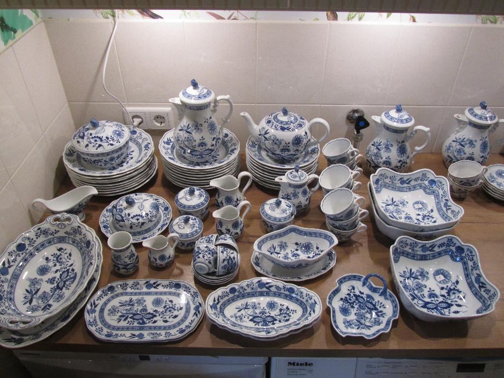 Hutschenreuther Zwiebelmuster uienmotief serviesdelen, Ophalen of Verzenden