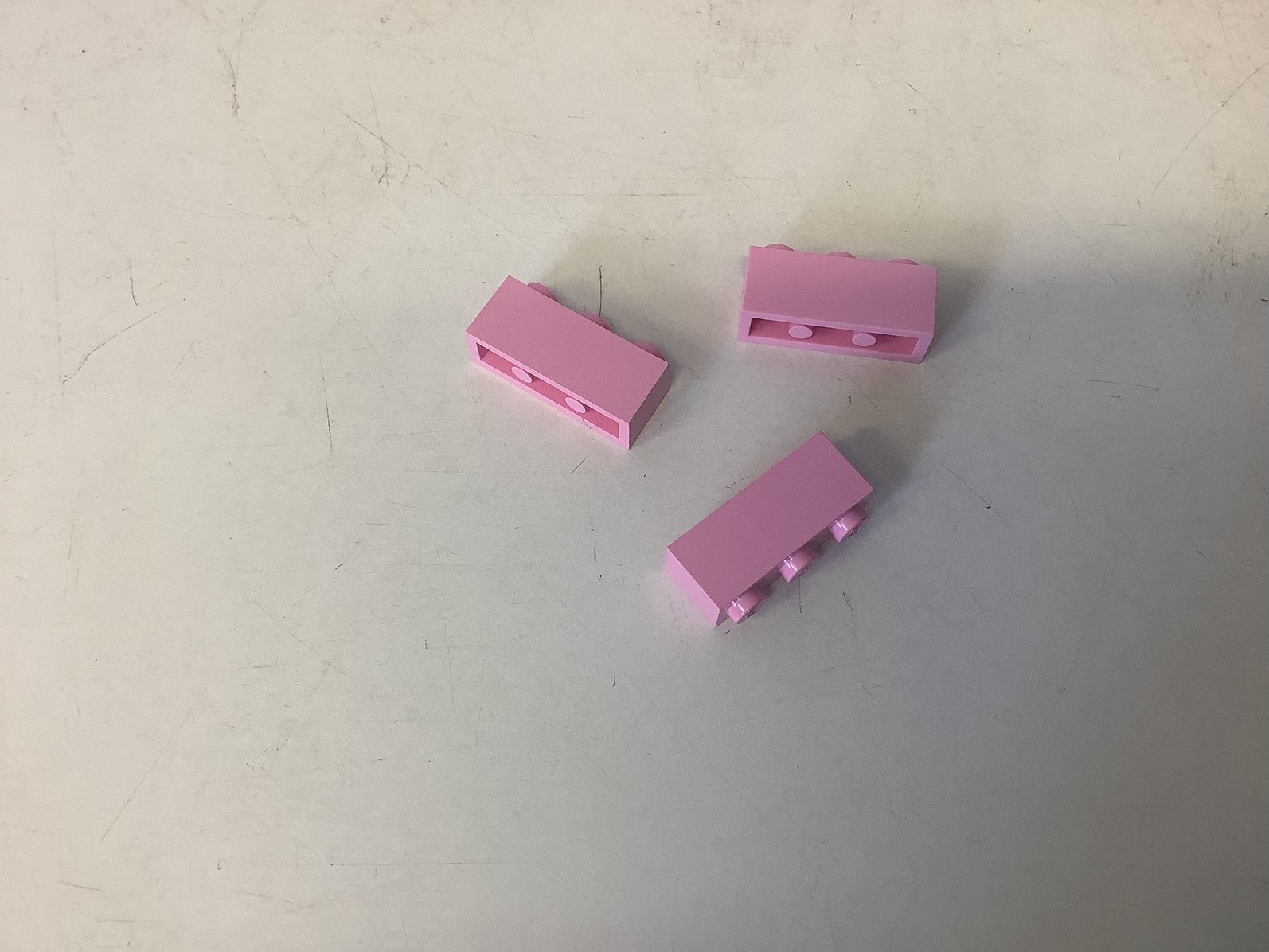 Lego steen 1x3 licht roze, Ophalen of Verzenden, Gebruikt, Losse stenen, Lego