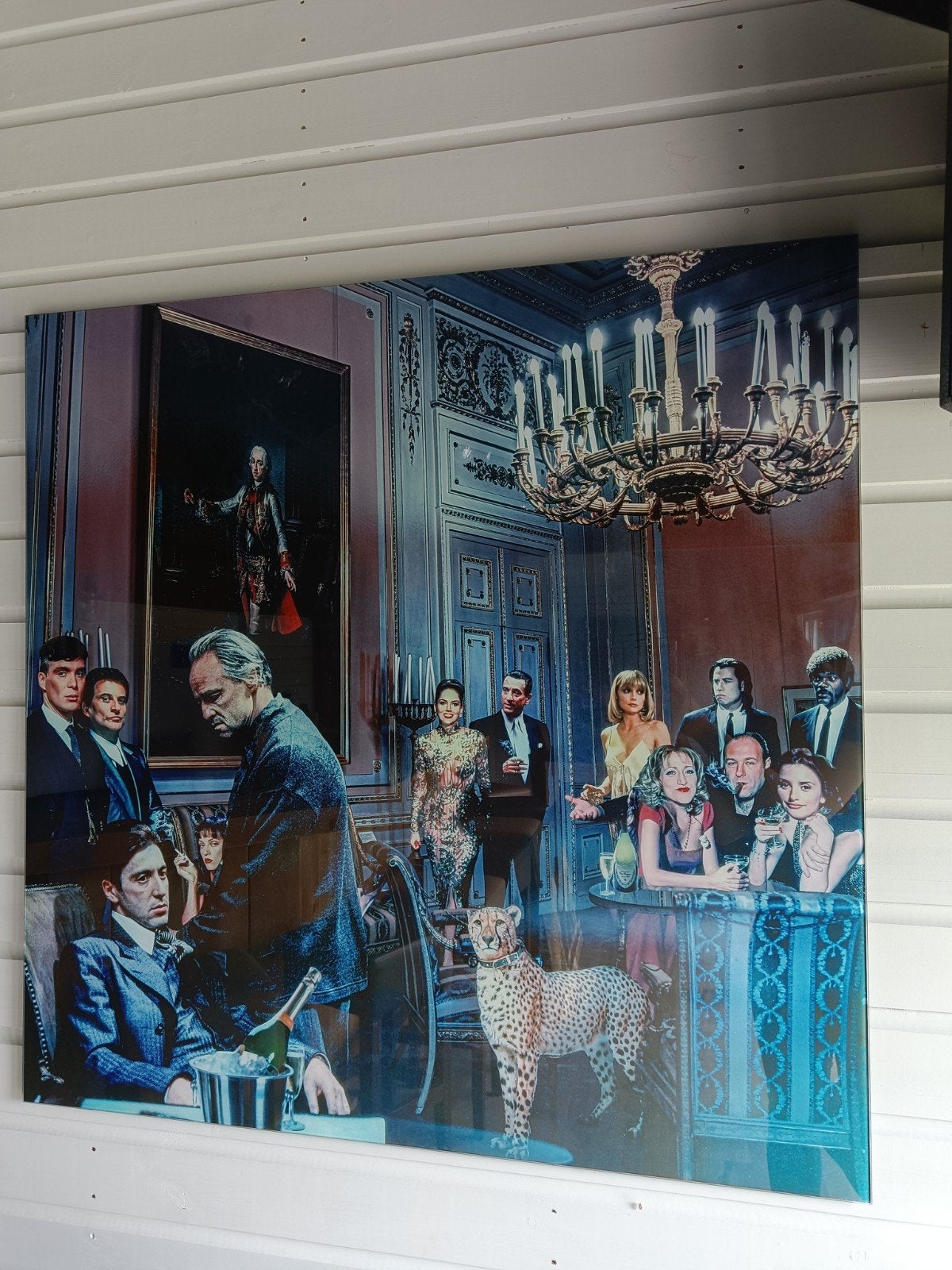 Plexiglas schilderij 1x1m - The Godfather & meer, Ophalen, Zo goed als nieuw, 100 tot 125 cm, 75 – 100