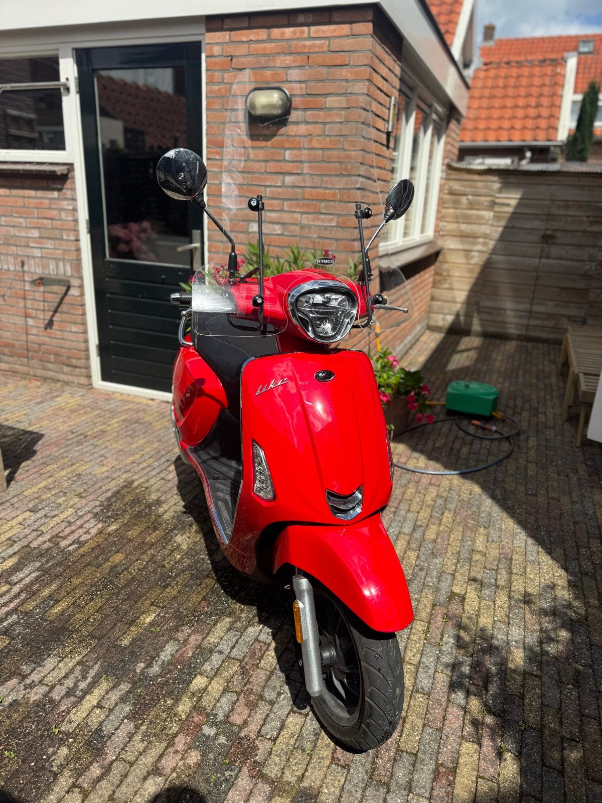 Kymco Like 50cc Scooter - Rood, inclusief helm en slot, Ophalen, Gebruikt, Benzine, Kymco