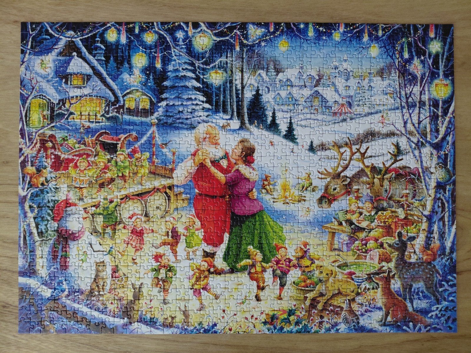 Ravensburger puzzel  Santa's Christmas Party, Ophalen, 500 t/m 1500 stukjes, Zo goed als nieuw
