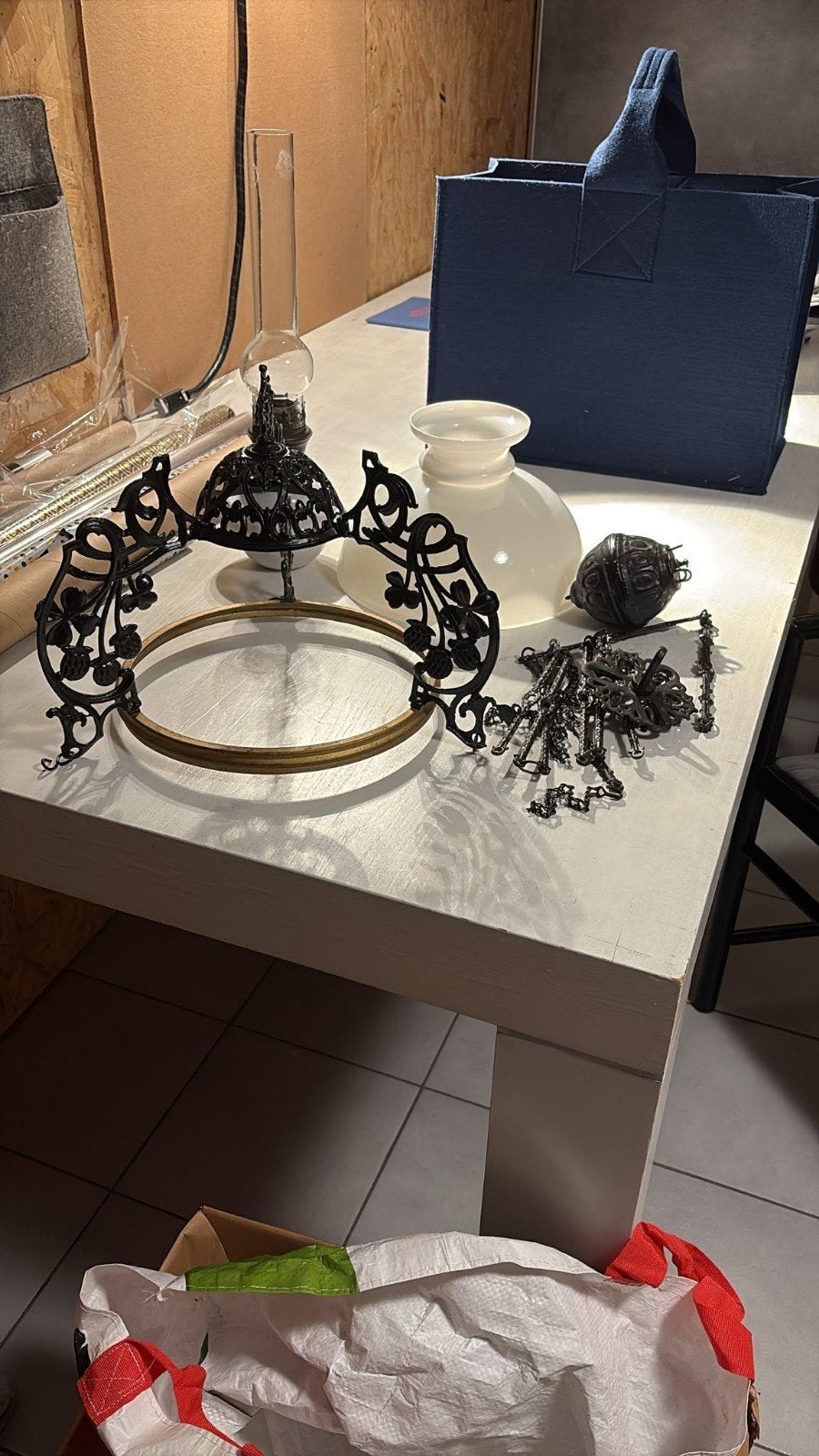 Olie Lamp Schippertje - Zelf in elkaar zetten, Antiek en Kunst, Antiek | Lampen, Ophalen