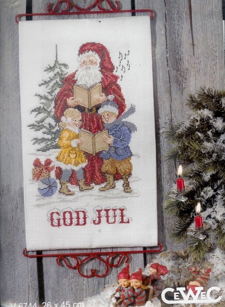 Cado opruiming cewec borduurpakket, GOD JUL V 6744, Ophalen of Verzenden, Nieuw, Handborduren, Borduurpakket