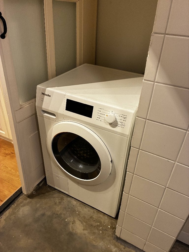 Wasmachine Miele W1 8 kg, Ophalen, Gebruikt, Handwasprogramma, Voorlader