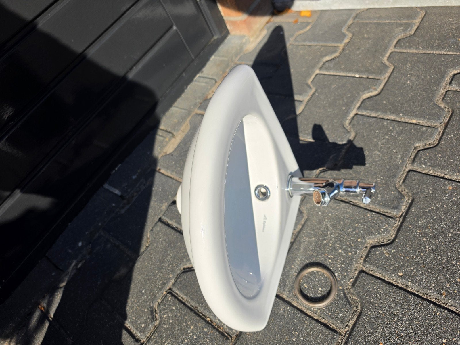 wc hoekfontein Sphinx wasbak toilet., Ophalen, Toilet