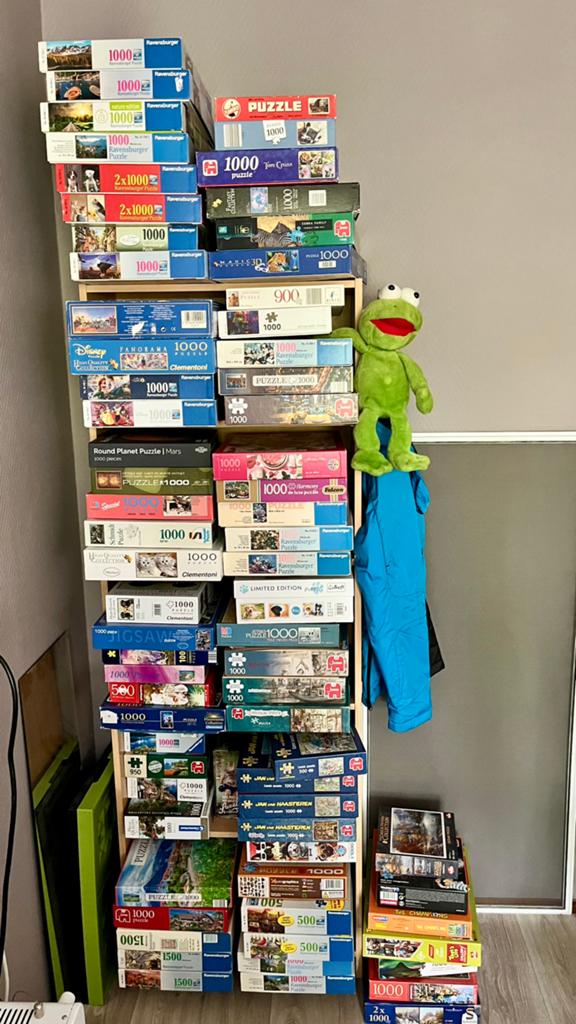 Heel veel puzzels!! Allemaal compleet. Vierde gratis, Ophalen of Verzenden, 500 t/m 1500 stukjes, Gebruikt, Legpuzzel