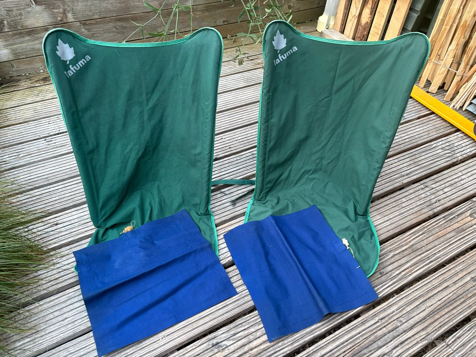 2 Lafuma grondzit stoeltjes, Ophalen of Verzenden, Gebruikt, Campingstoel