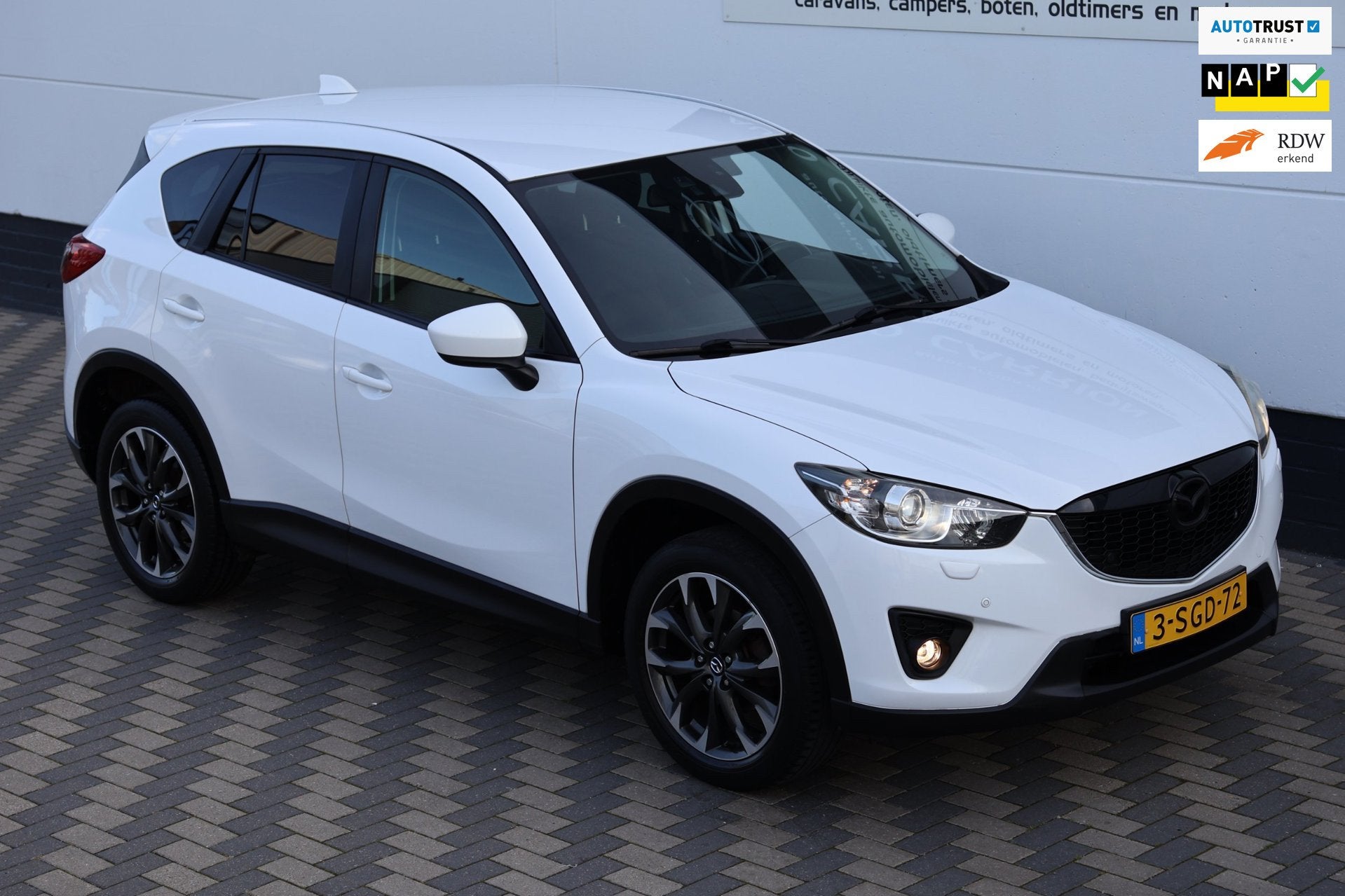 Mazda CX-5 2.0 Skylease+ 2WD Navi 19inch en winterset NAP !, Voorwielaandrijving, Stof, 4 cilinders, Wit