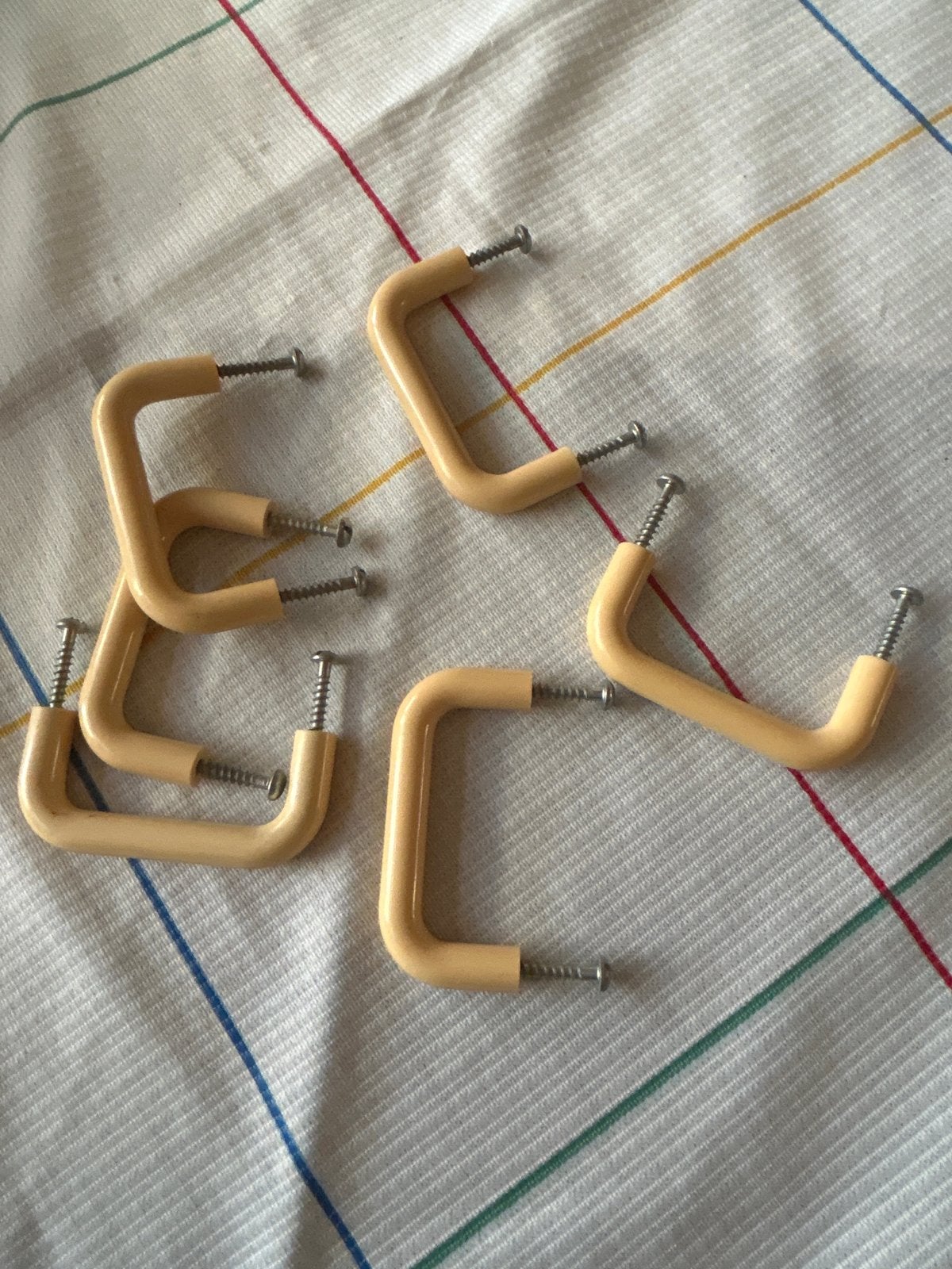 Vintage Kastgreepjes met schroefafstand 6,5 cm, Ophalen of Verzenden, Gebruikt, Minder dan 50 mm, Overige typen
