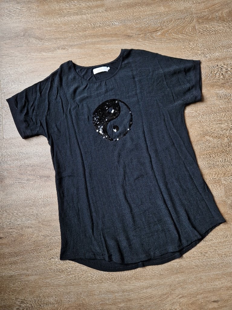Zwart, dun shirt van DNY CPH NIEUW Maat 44, Kleding | Dames, Zwart, Maat 42/44 (L), Nieuw, DNY