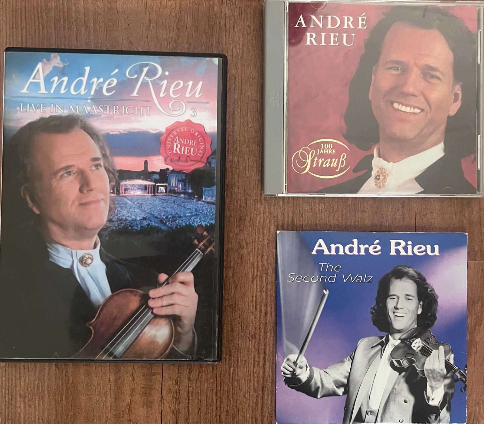 André Rieu: Maastricht 2DVD + 100 jr Strauss - 2nd Walz, Ophalen of Verzenden, Gebruikt