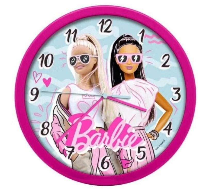 Barbie Wandklok / Klok, Nieuw, Ophalen of Verzenden, Nvt, Nvt