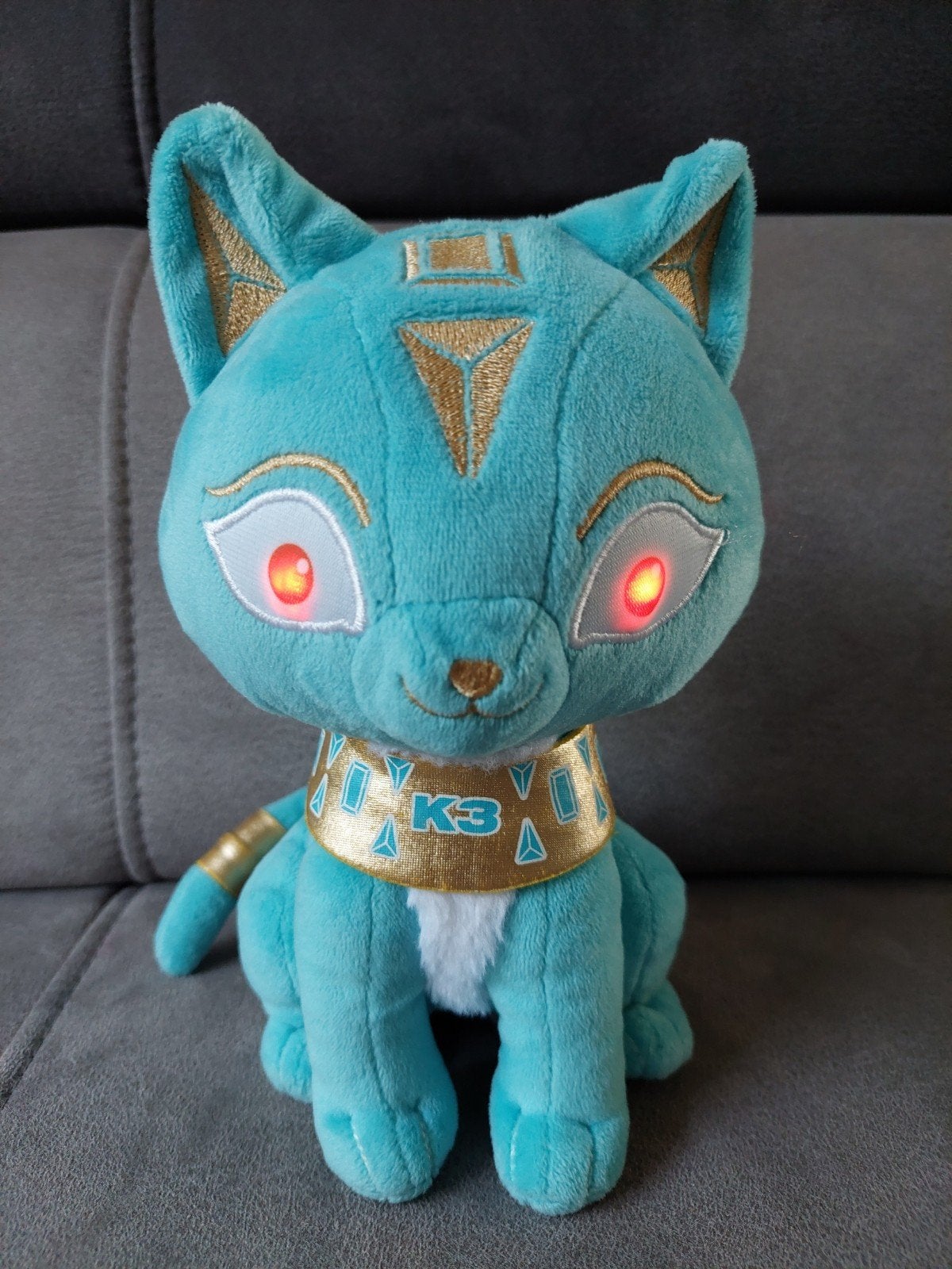 K3 Knuffel Kat Dans van de Farao Wenskat Cleo met muziek, Overige merken, Overige karakters, Ophalen of Verzenden, Zo goed als nieuw