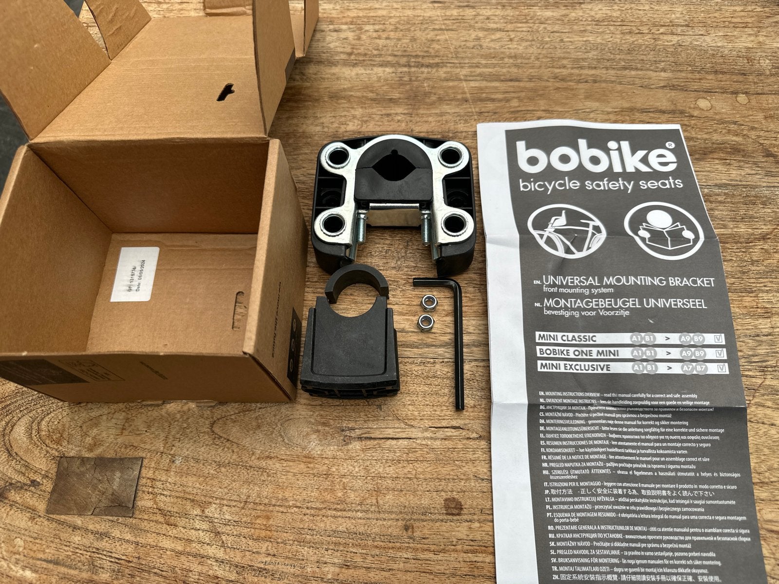 Bobike Montageblok adapter Mini Go, One, Exclusive, City V2, Ophalen of Verzenden, Nieuw, Voorzitje