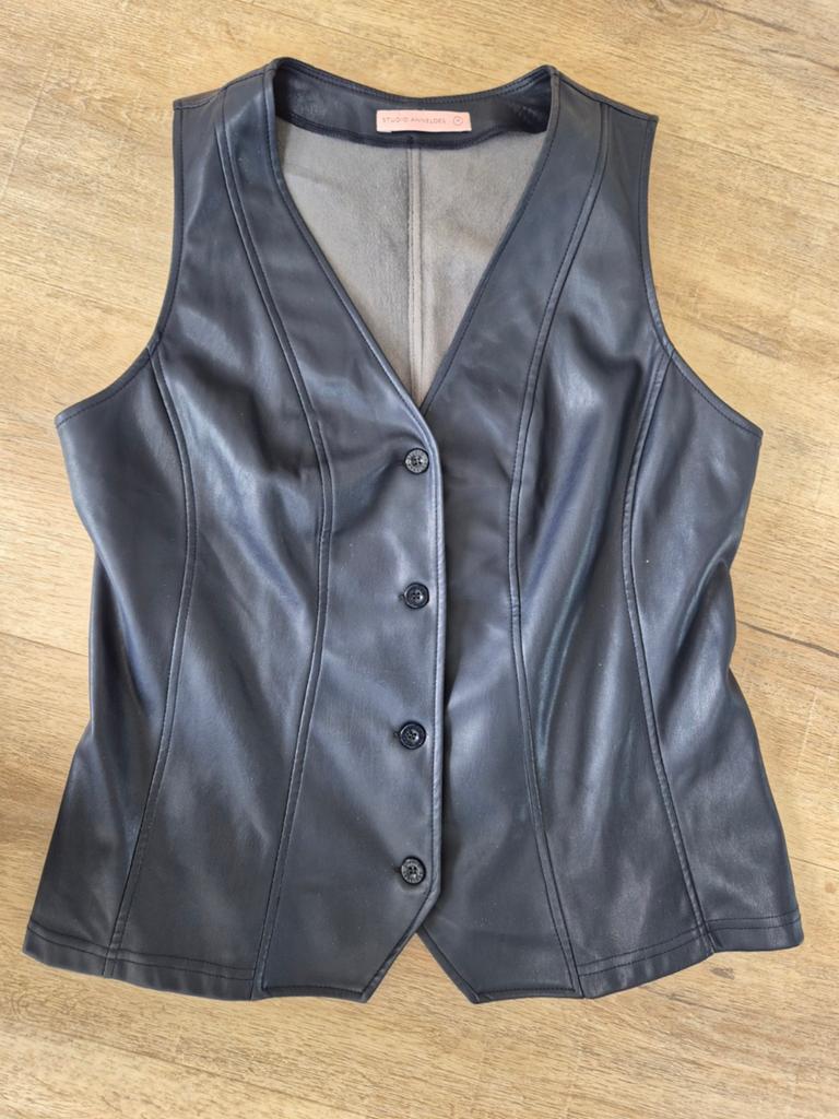 Studio Anneloes Donkerblauw Gilet maat M, Maat 38/40 (M), Studio Anneloes, Blauw, Ophalen of Verzenden