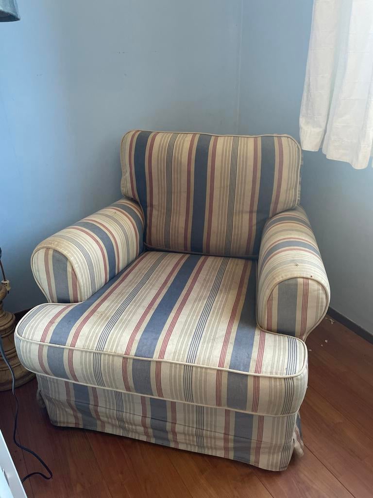 IKEA Ekeskog Fauteuil (oud model Ektorp), Huis en Inrichting, Fauteuils, Gebruikt, Stof, 75 tot 100 cm, Ophalen