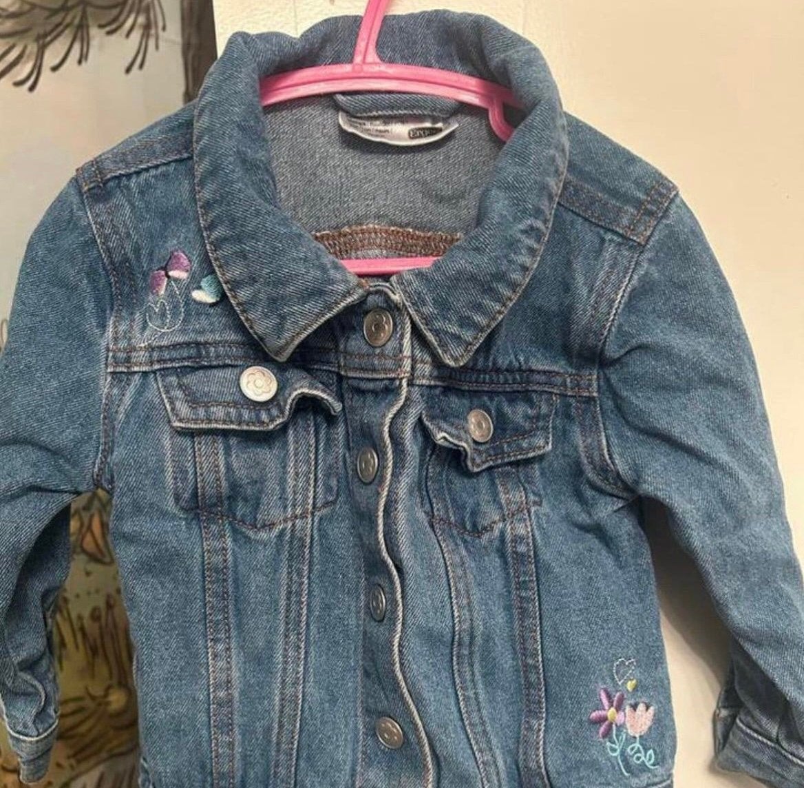Stoer spijkerjasje voor meisjes, maat 86, Kinderen en Baby's, Babykleding | Maat 86, Ophalen of Verzenden, Gebruikt, Meisje, Jasje
