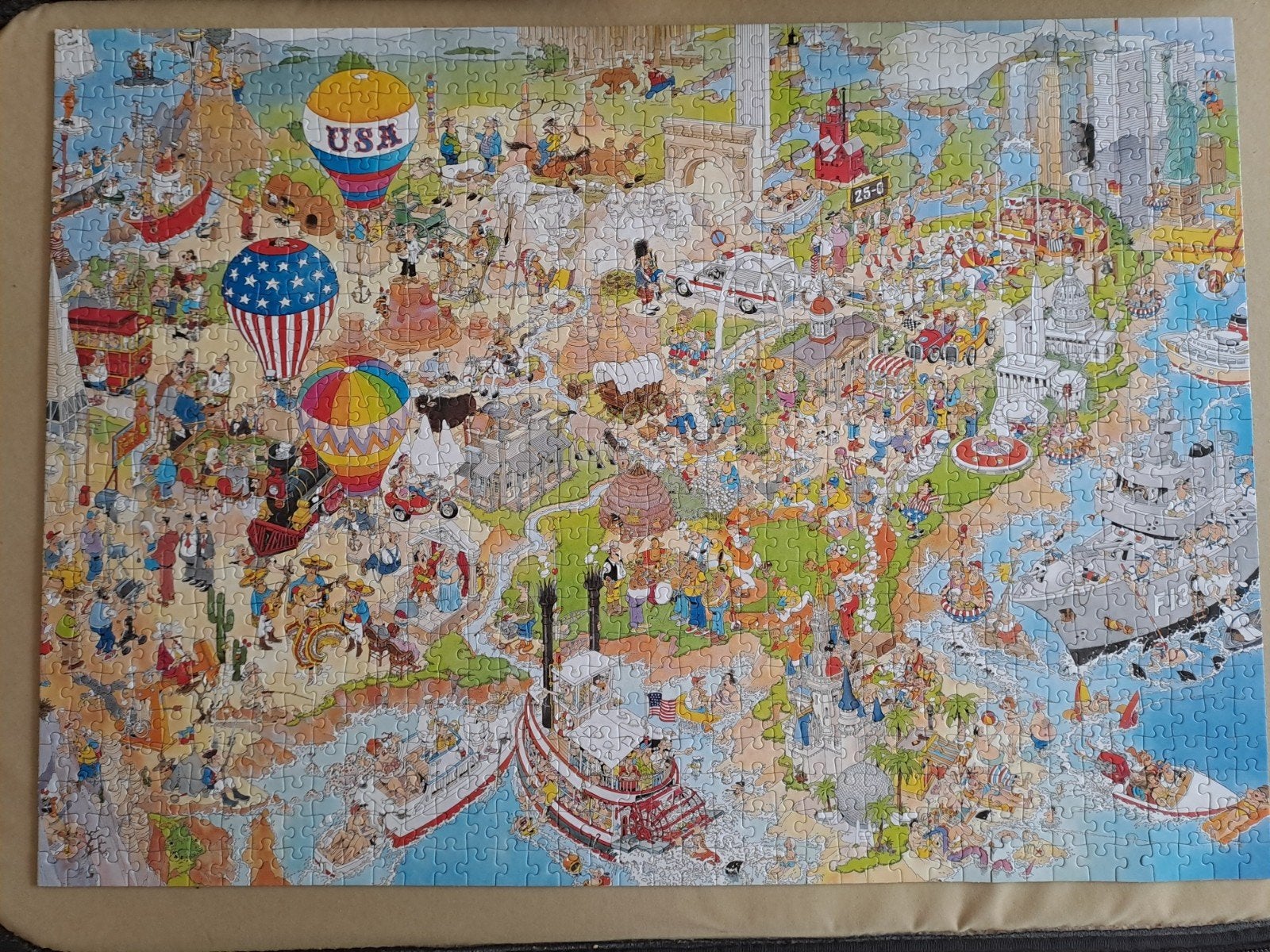 Van Haasteren,  USA, New York marathon,  streetlife, Ophalen, 500 t/m 1500 stukjes, Gebruikt